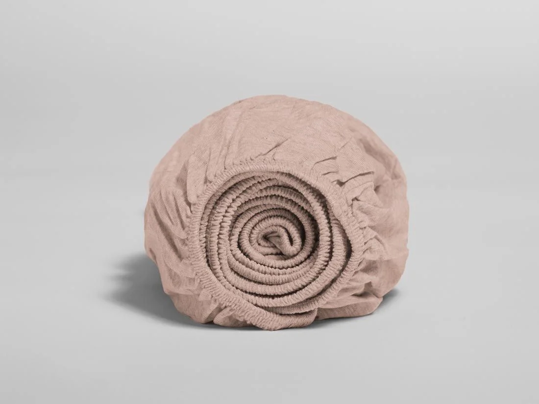 Kinderhoeslaken jersey vintage rose