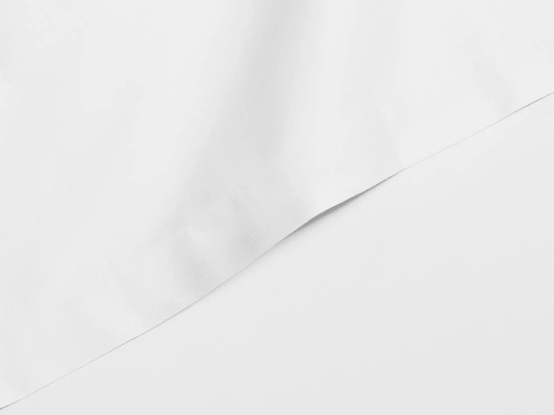 Laken katoen satijn pure white