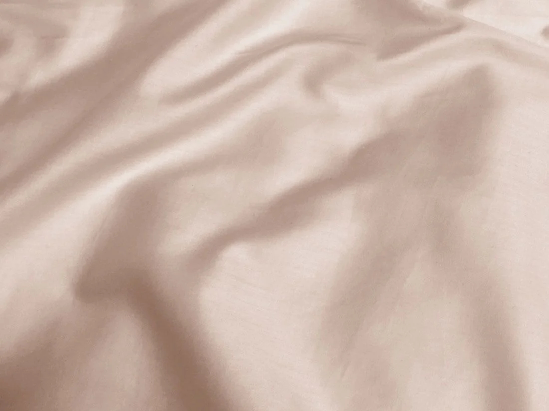 Kussensloop zijslaper katoen satijn dusty rose 37x160