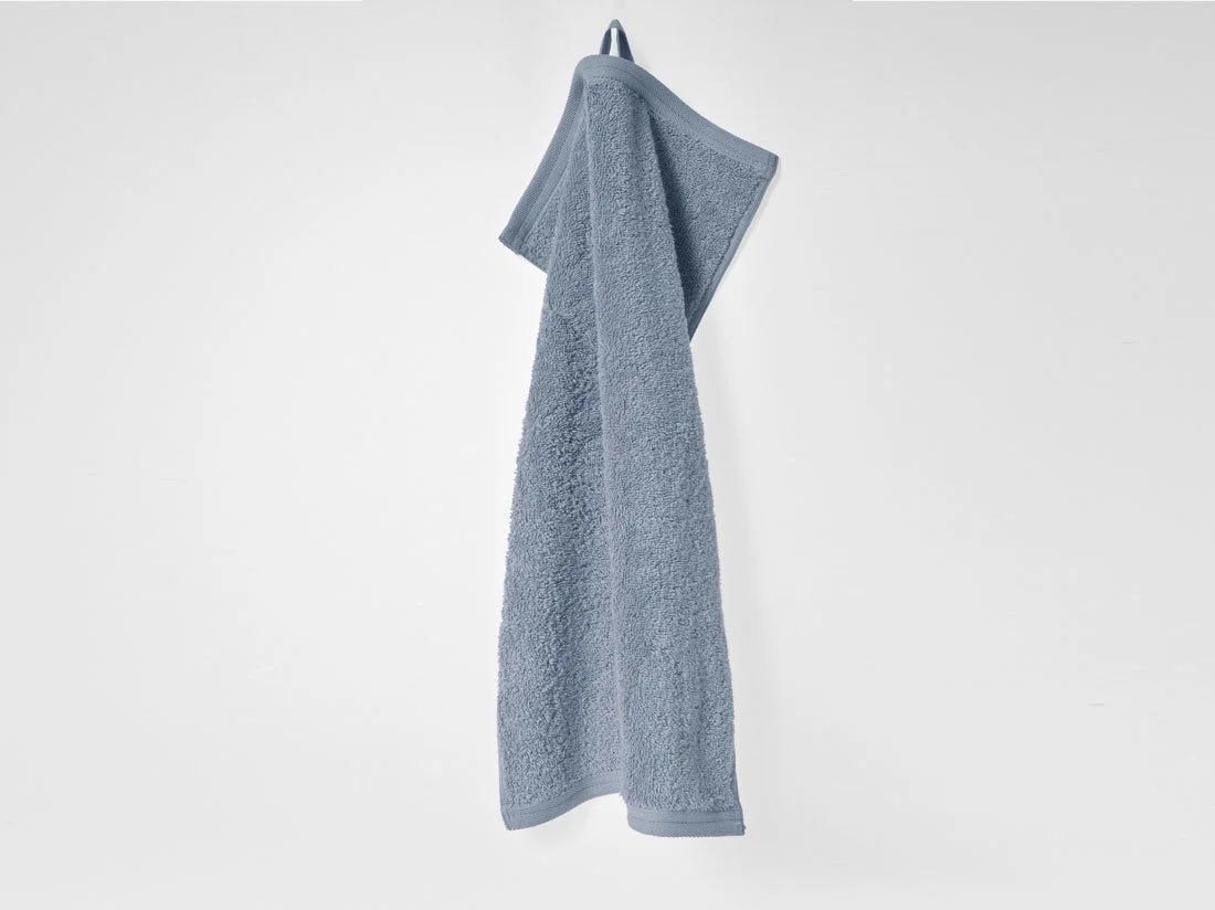 Gastendoekjes terry faded blue 30x50 - 4 st