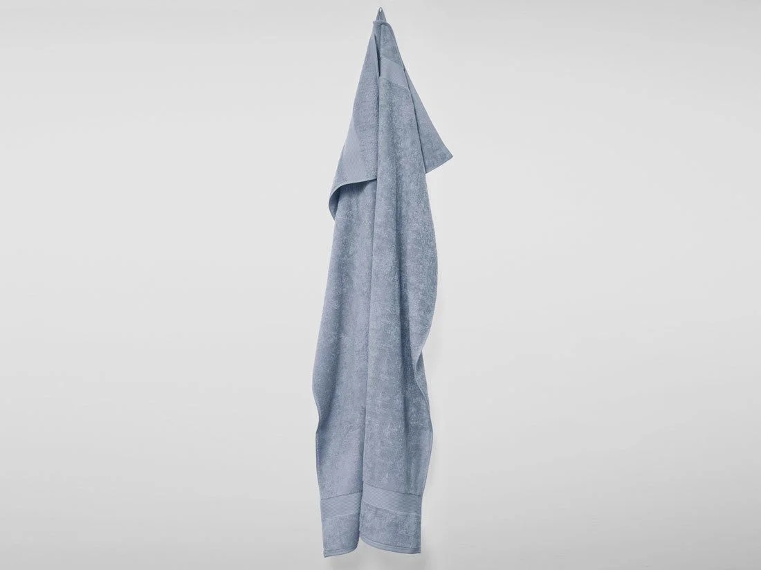 Badlaken terry faded blue 100x150 - 1 st