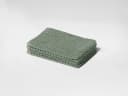 Washandjes dots stone green 15x22 - 4 st