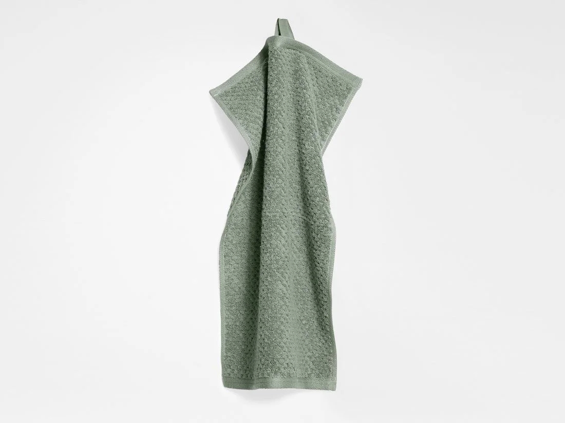 Gastendoekjes dots stone green 30x50 - 4 st