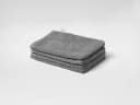 Washandjes terry dark grey 15x22 - 4 st