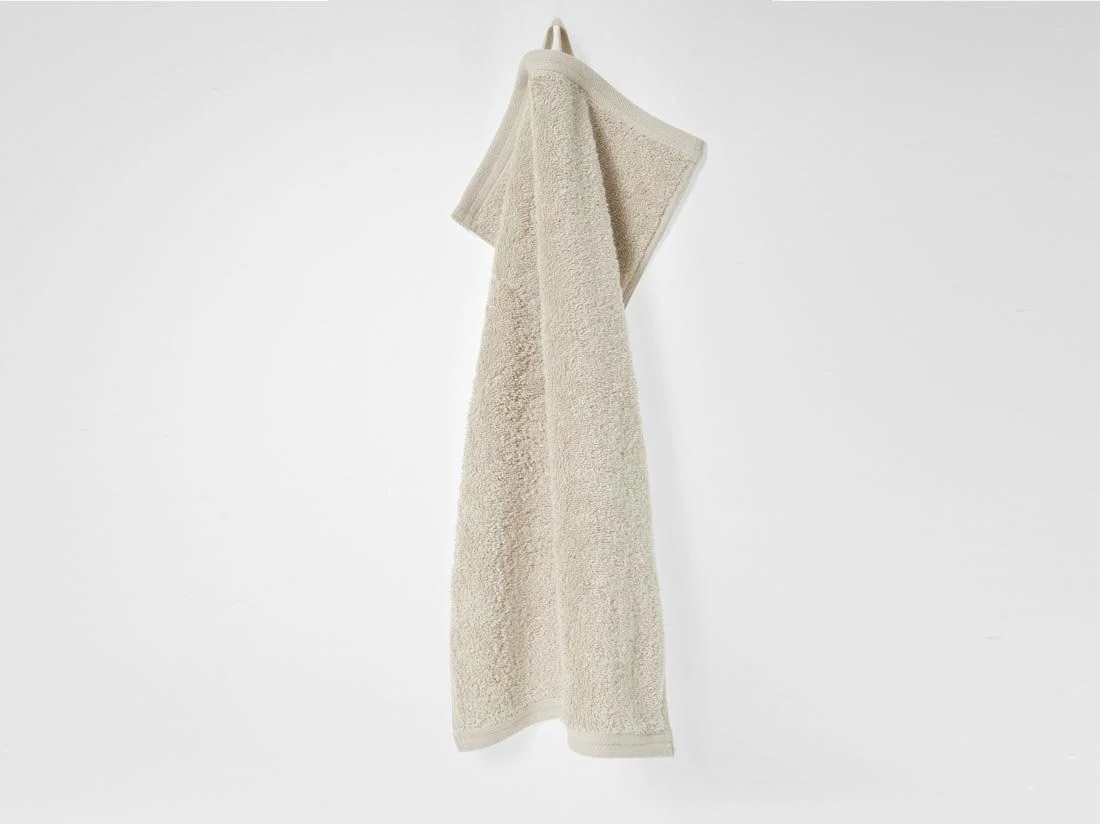 Gastendoekjes terry white sand 30x50 - 4st