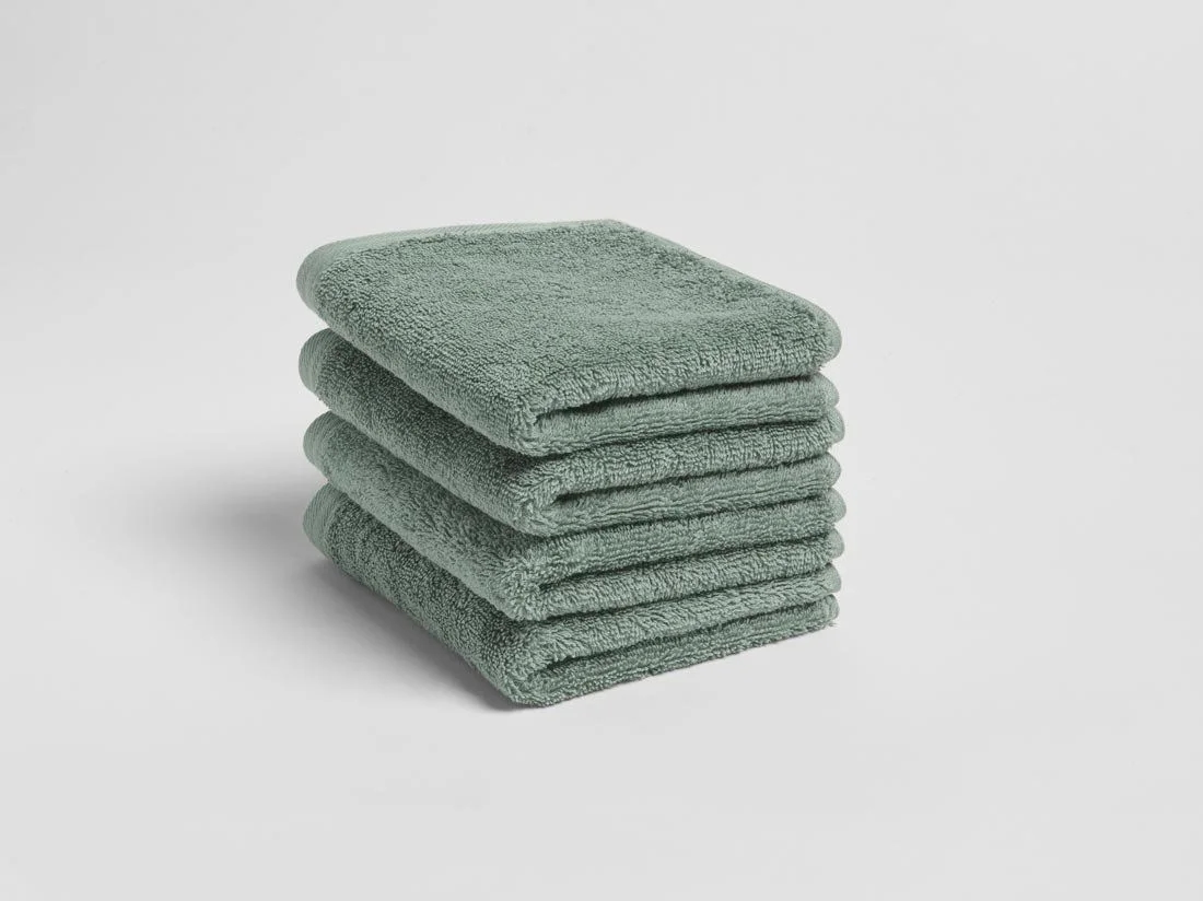 Gastendoekjes terry sea green 30x50 - 4st