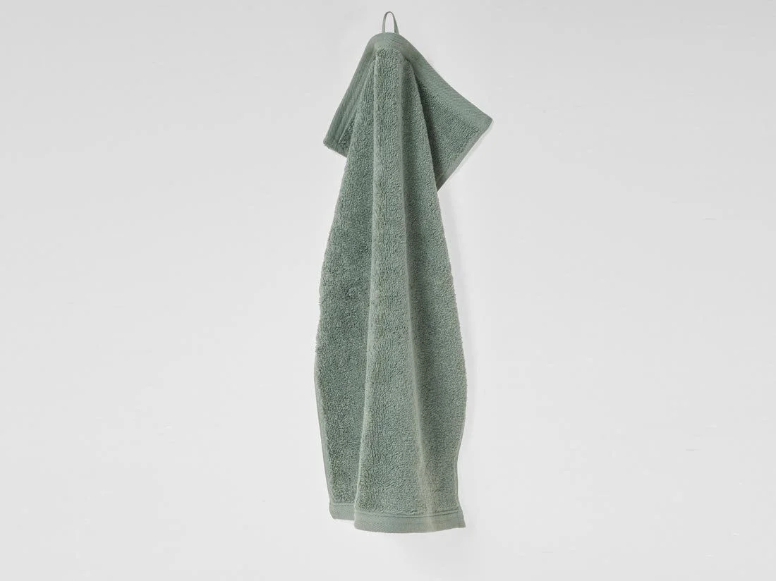 Gastendoekjes terry sea green 30x50 - 4st