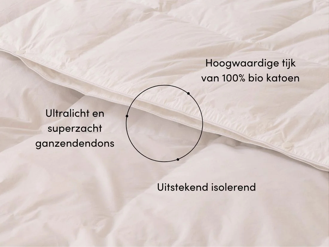 Dekbed ganzendons zomer 260x220