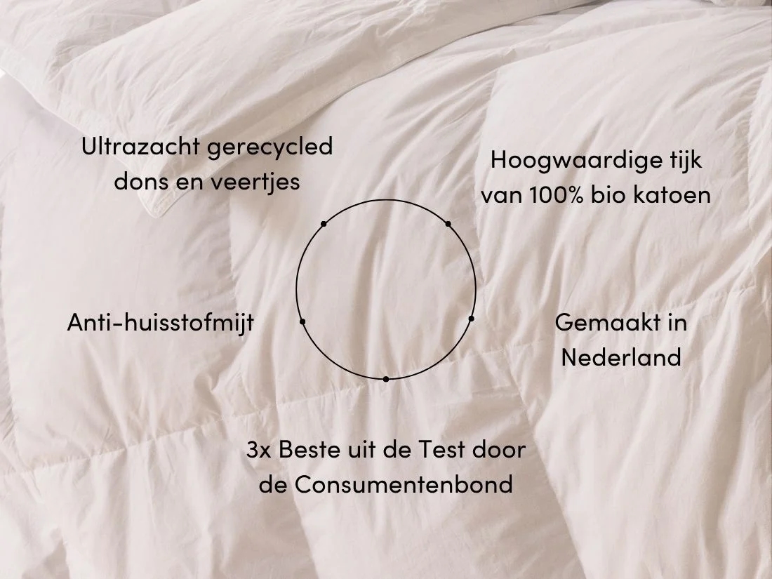 Dekbed gerecycled dons zomer 200x220