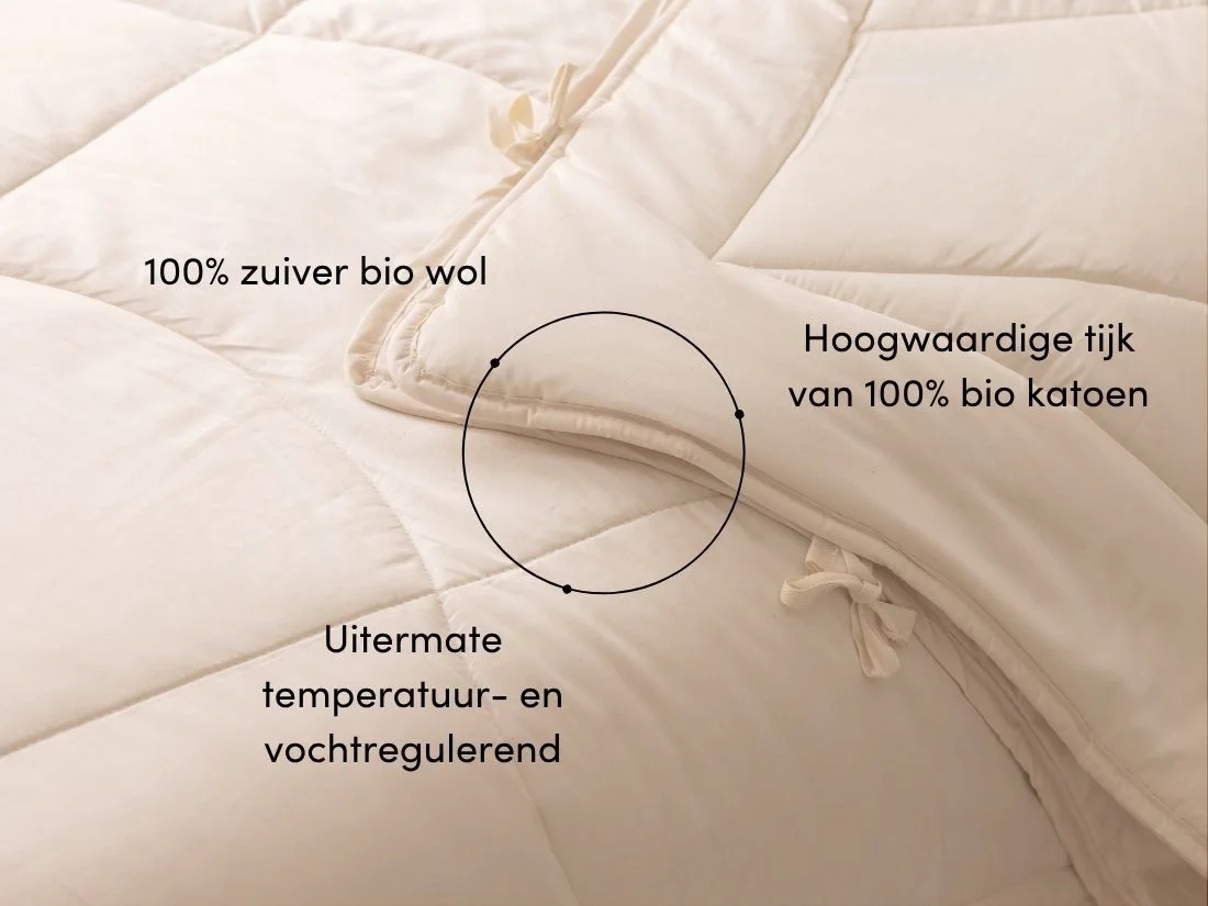 Dekbed wol zomer 140x220