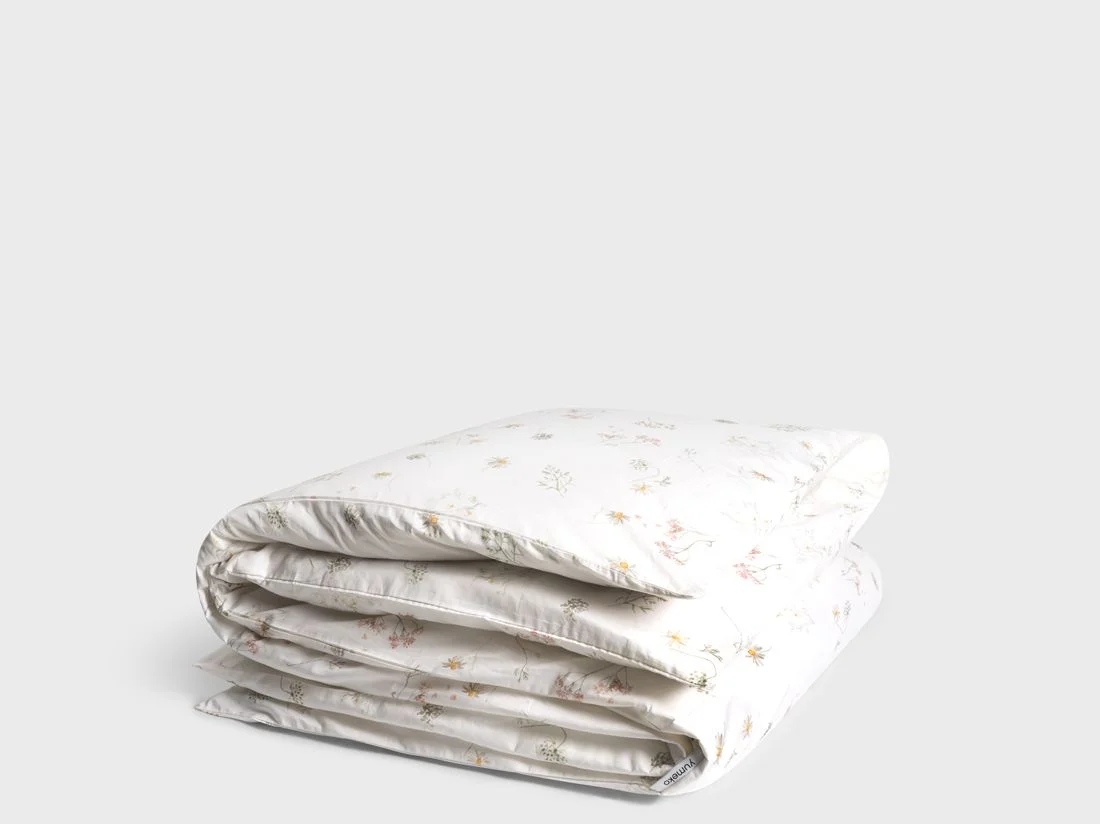 Dekbedovertrek katoensatijn meadow 140x200