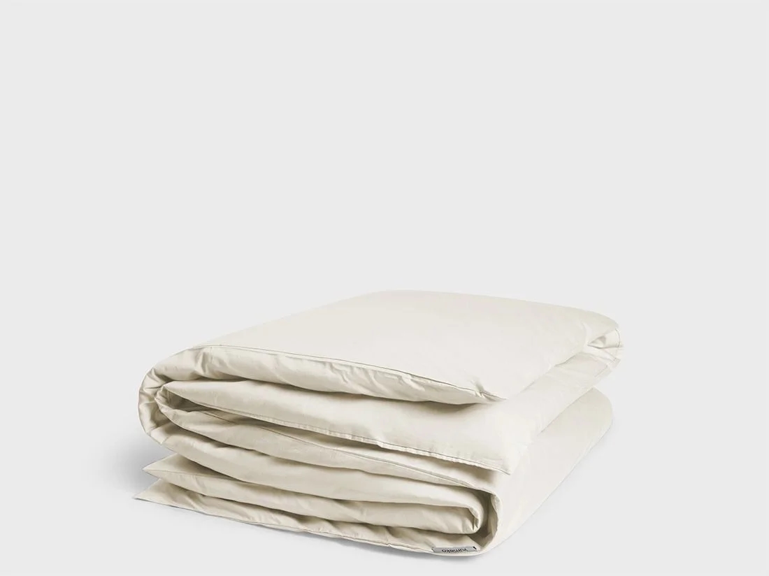 Dekbedovertrek katoen satijn natural - zonder slopen