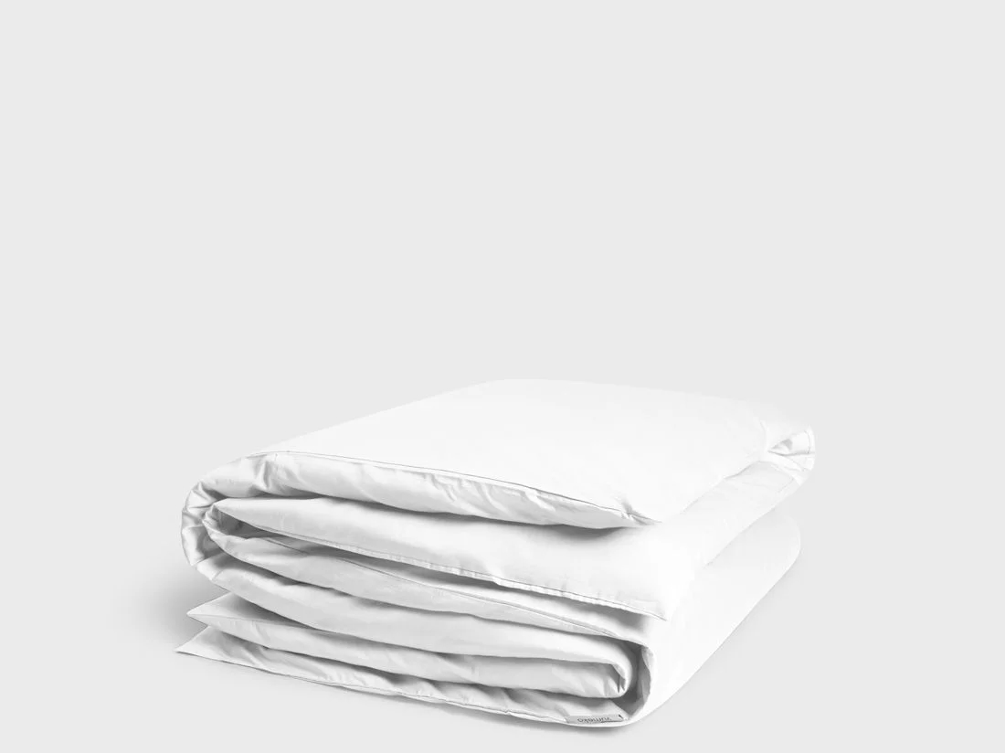 Dekbedovertrek katoen satijn pure white - zonder slopen
