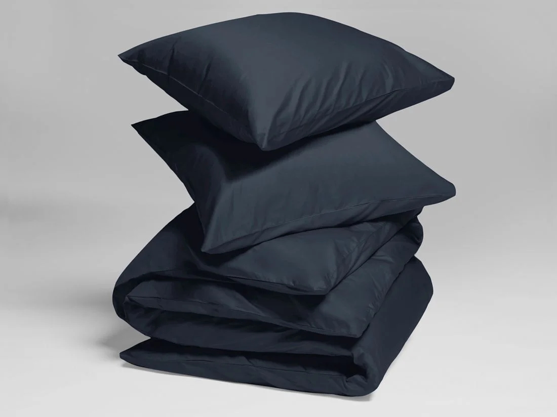 Dekbedovertrek katoen satijn blueberry