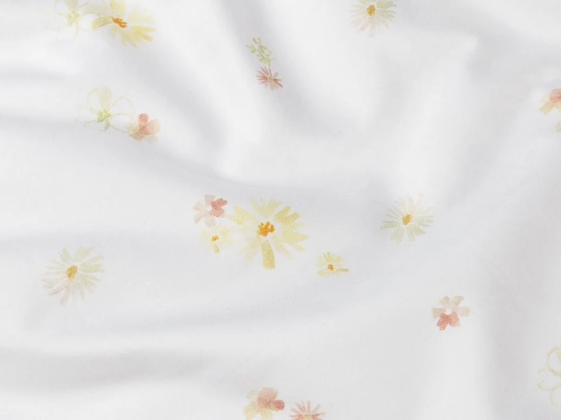 Kinderdekbedovertrek katoen satijn flower valley