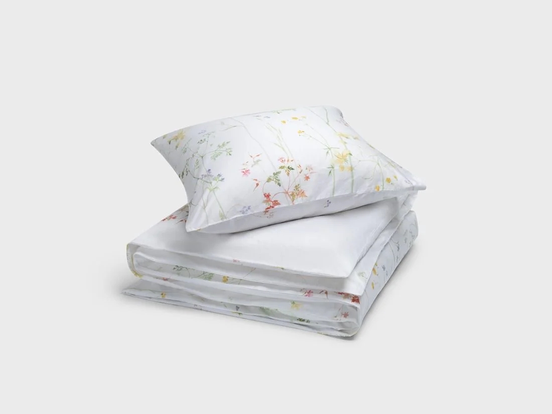 Dekbedovertrek katoen satijn wild flowers