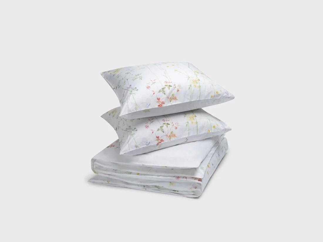 Dekbedovertrek katoen satijn wild flowers