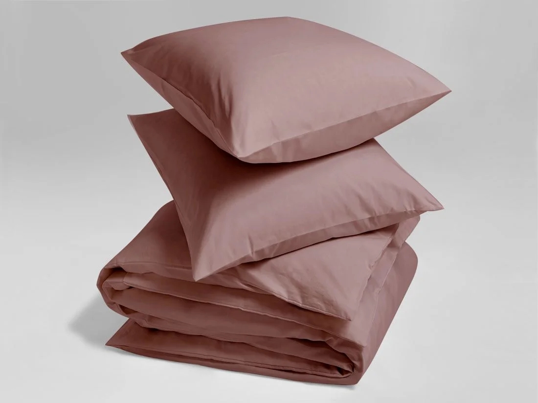 Dekbedovertrek katoen TENCEL™ blush rose