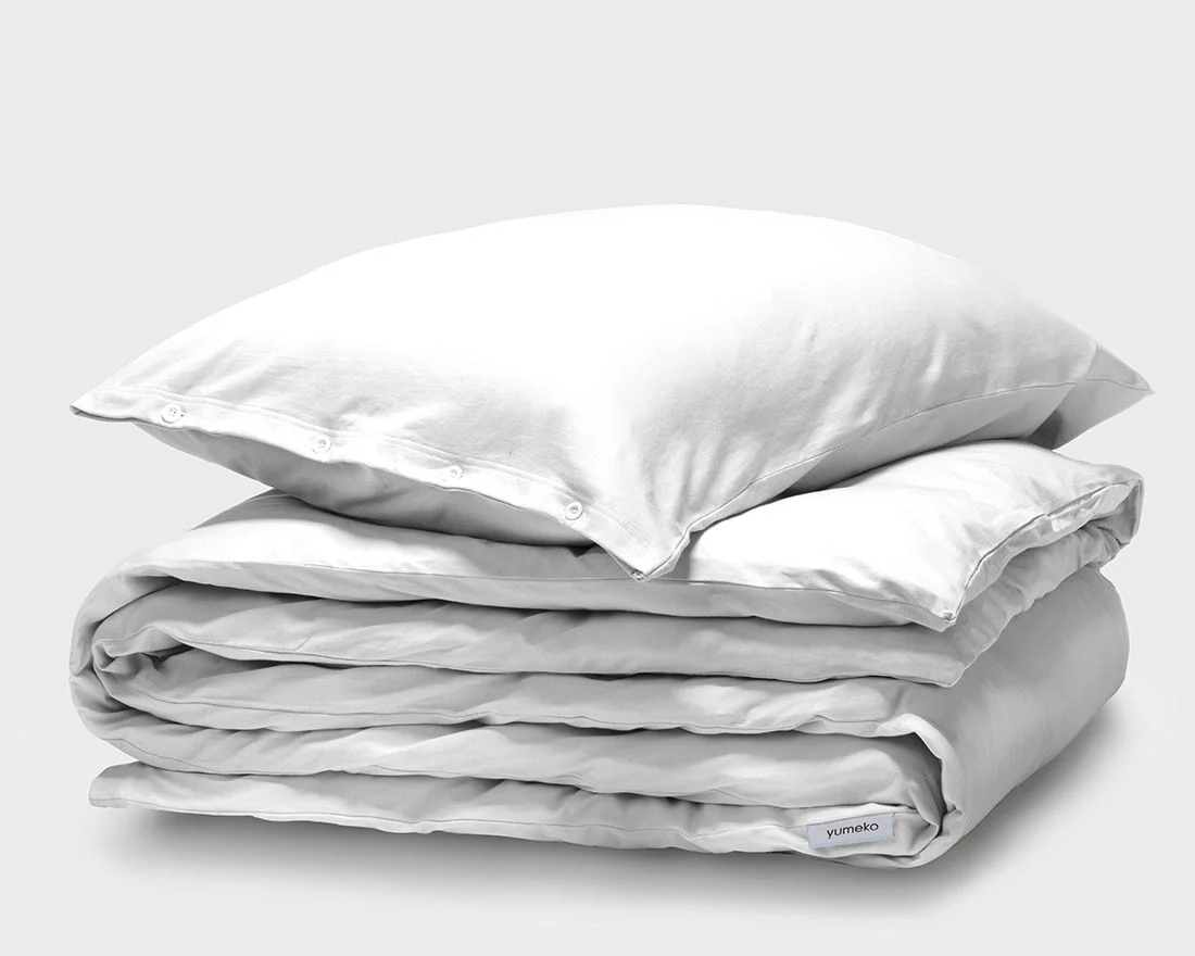 Dekbedovertrek jersey pure white