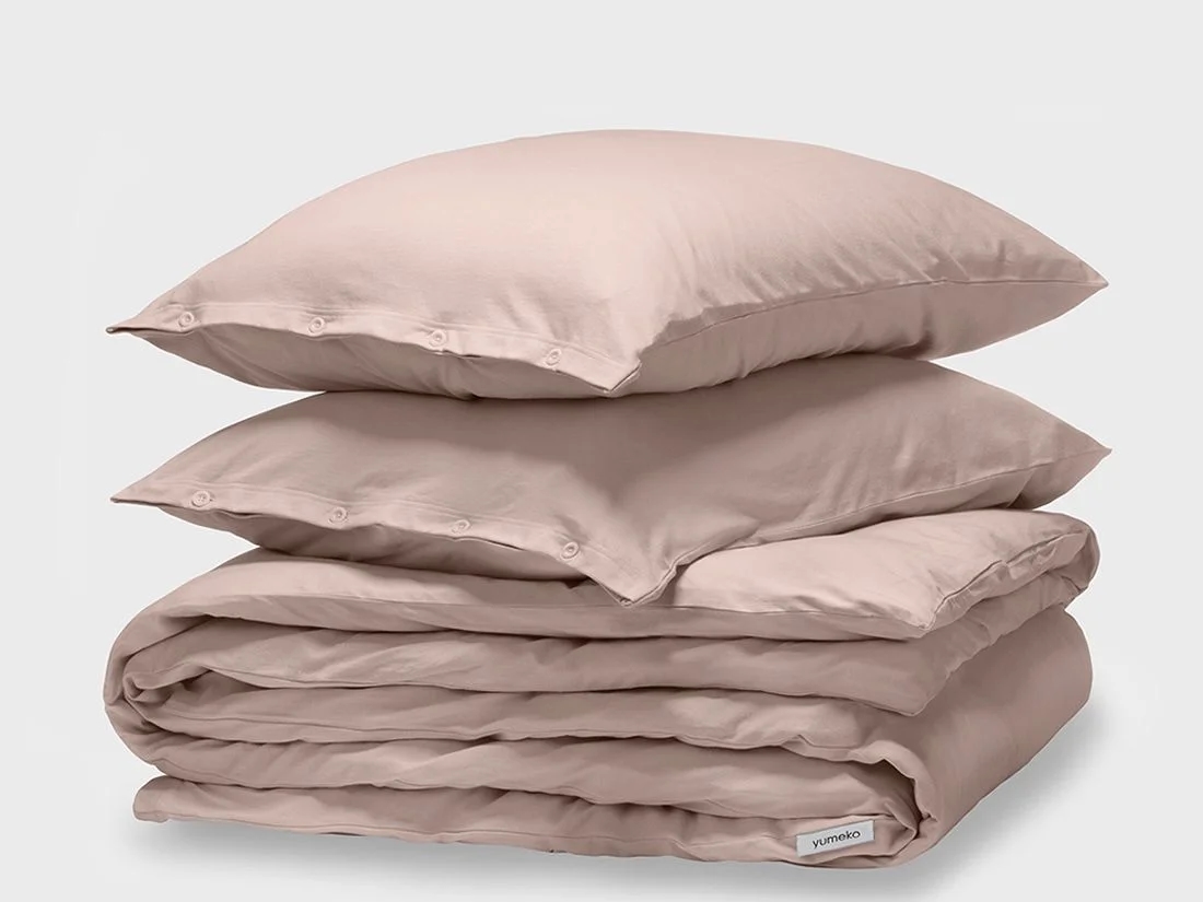 Dekbedovertrek jersey vintage rose