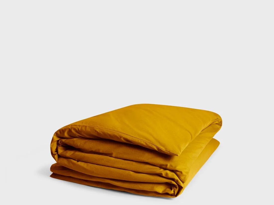 Dekbedovertrek flanel indian yellow 240x220