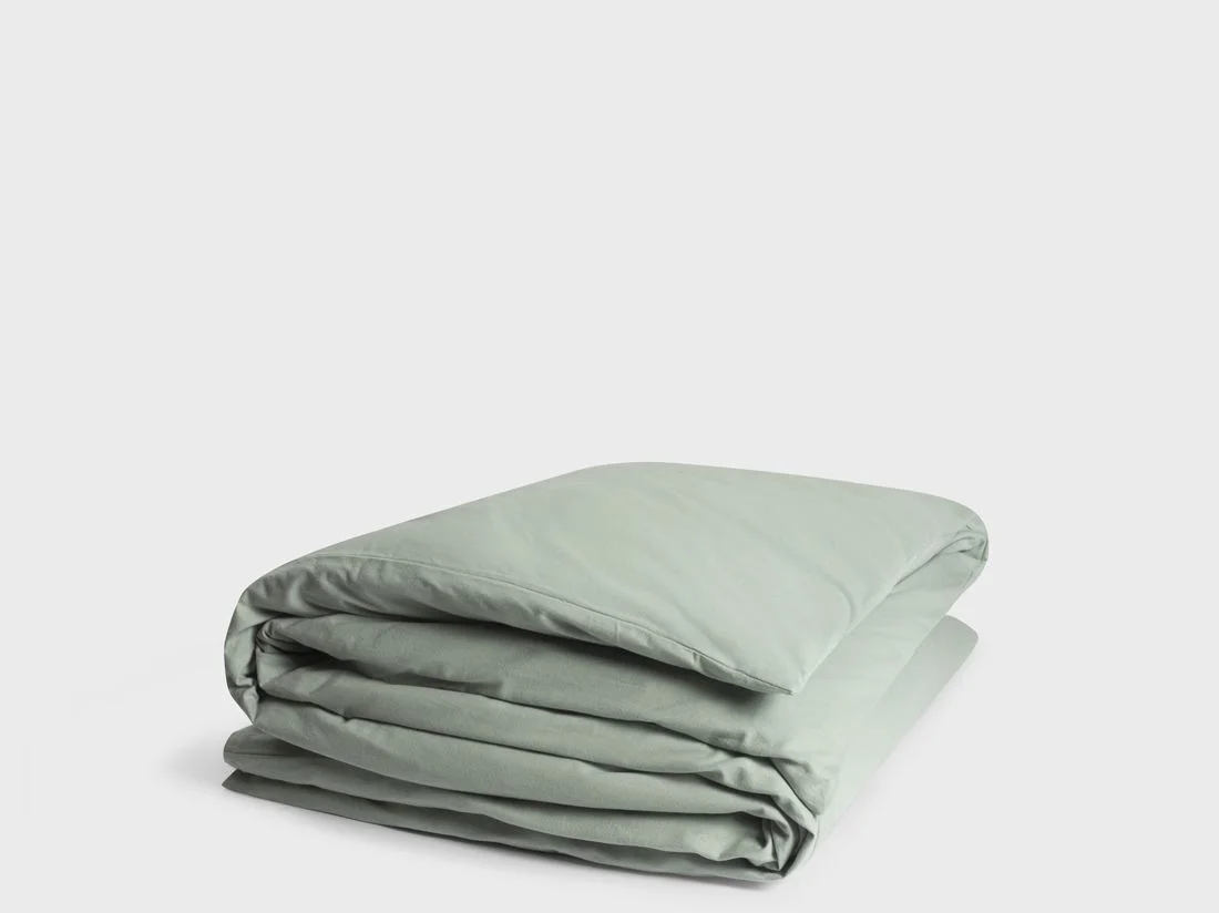 Dekbedovertrek flanel pale green 200x200