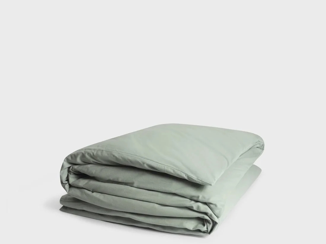 Dekbedovertrek flanel pale green 260x240