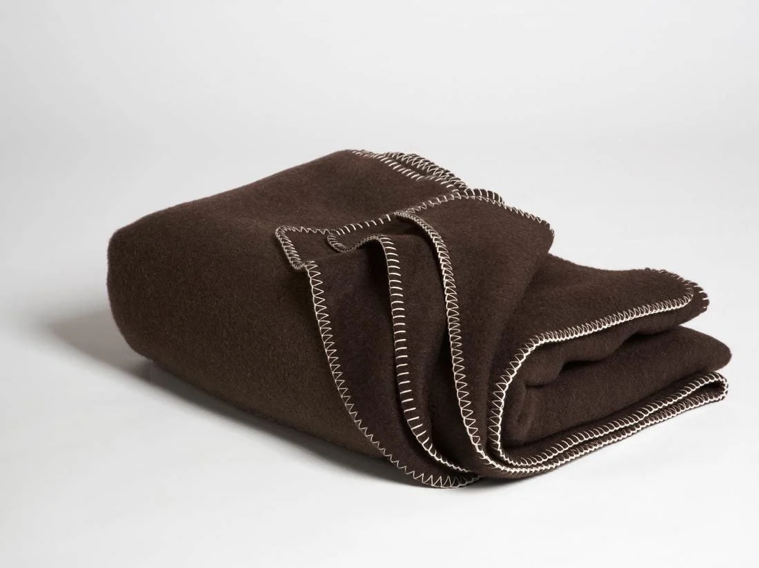 Deken yak wol dark brown