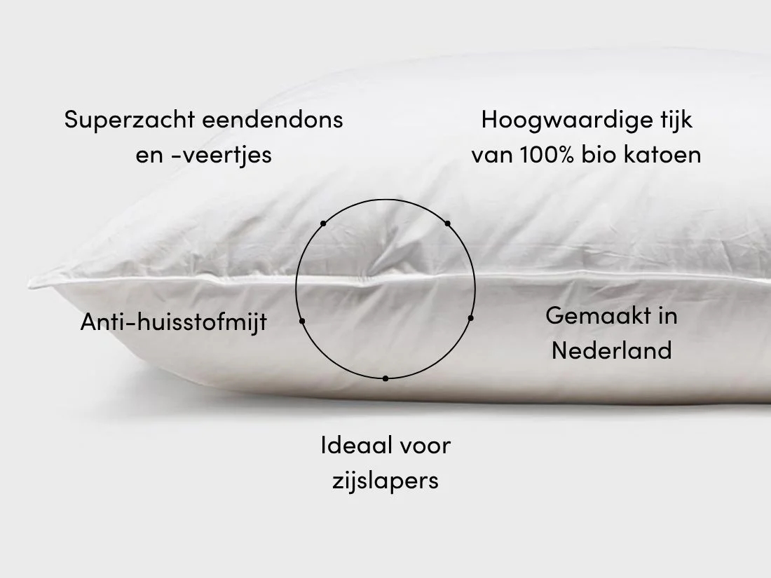 Kussen dons 60x70 extra stevig