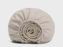 Hoeslaken katoen TENCEL™ sandy taupe