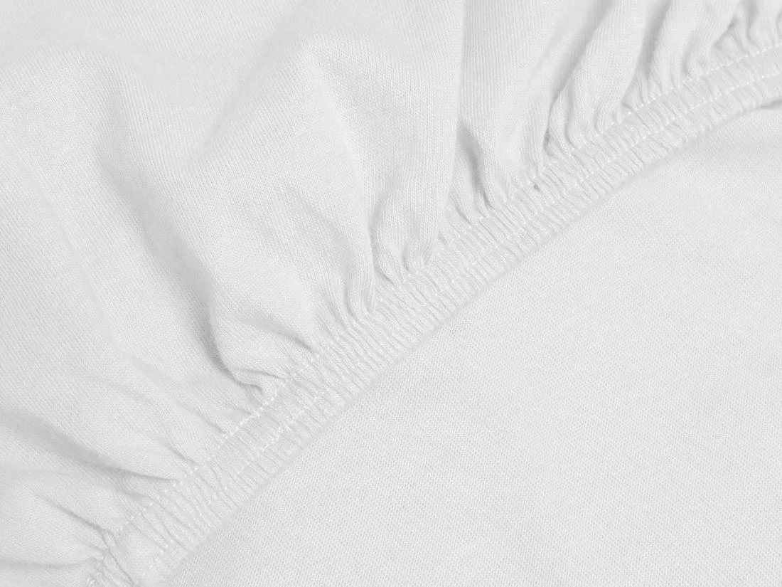 Kinderhoeslaken jersey pure white