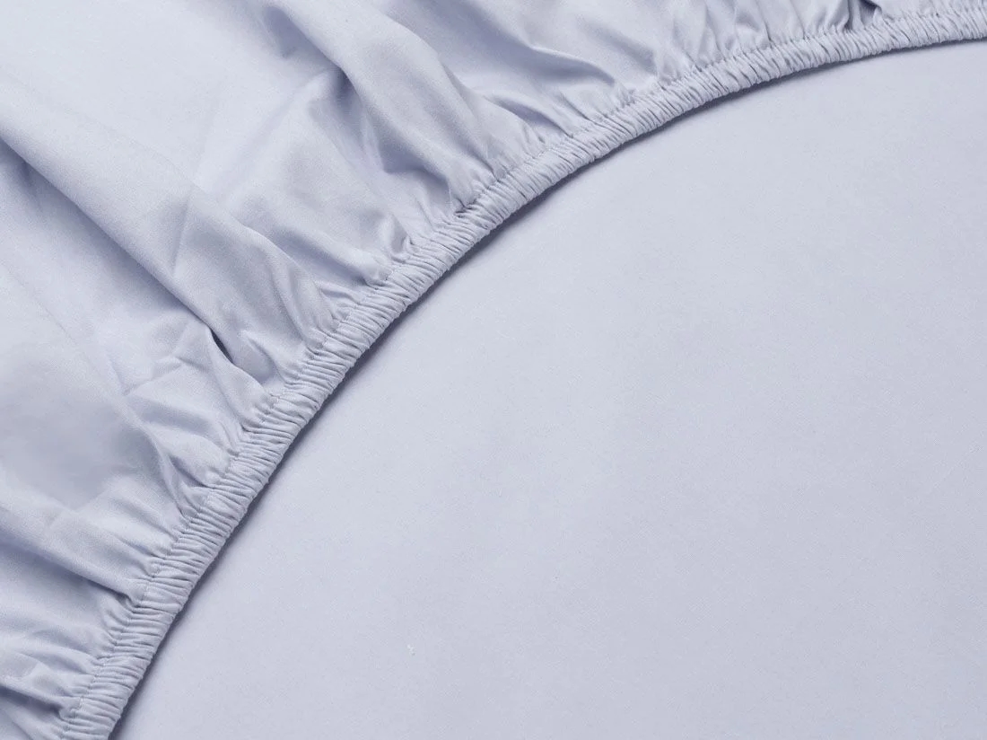 Kinderhoeslaken percal katoen lavender blue