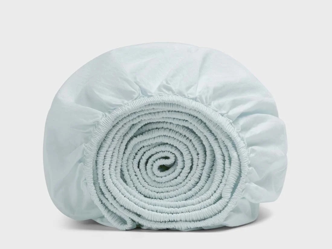 Kinderhoeslaken percal katoen playful aqua