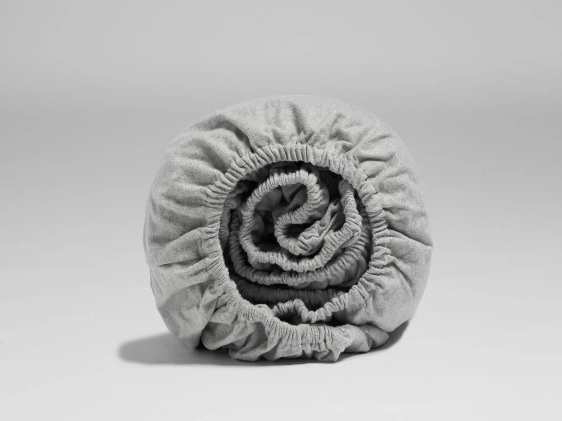 Hoeslaken flanel light grey