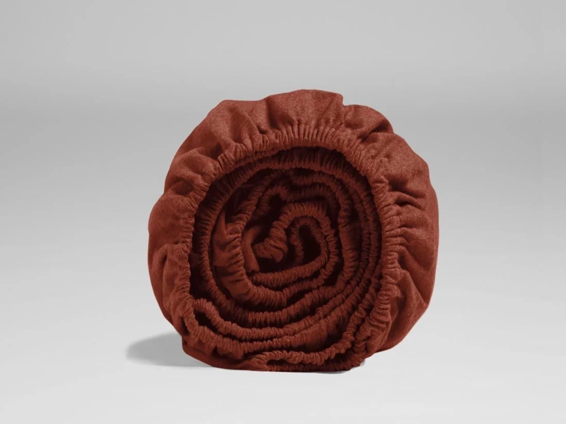 Hoeslaken flanel red velvet