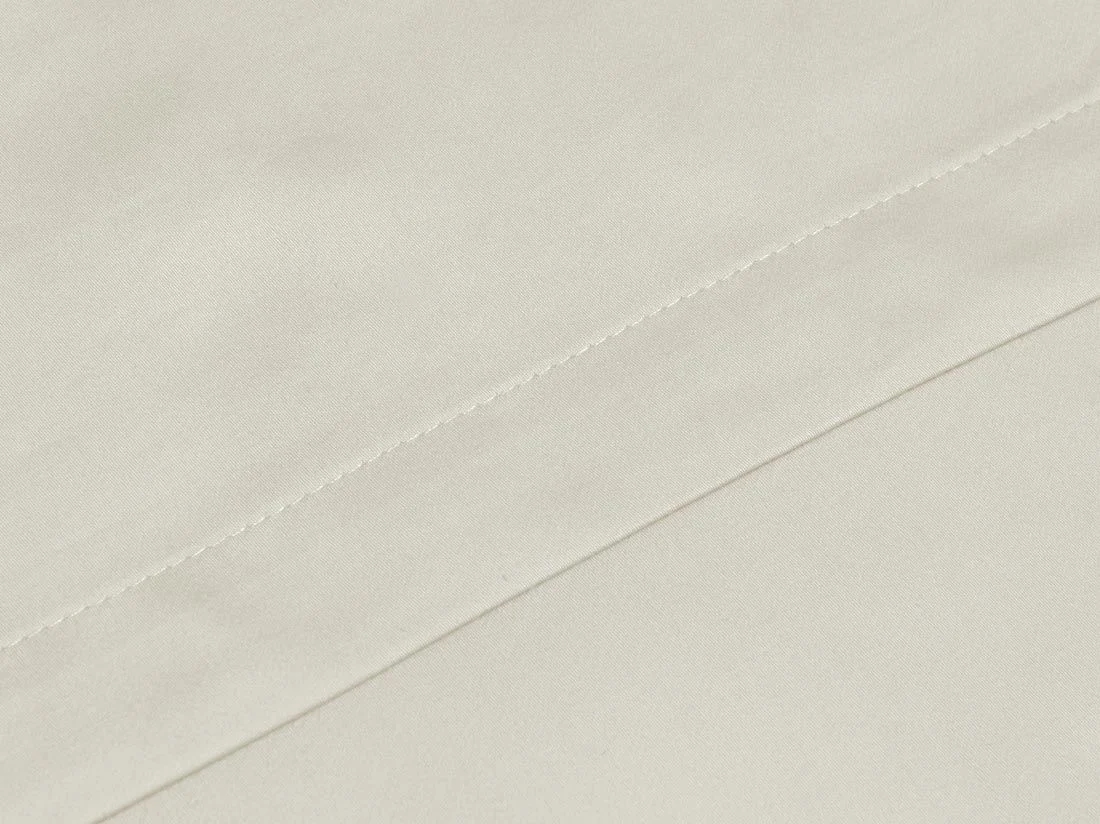 Laken katoen satijn sandy grey