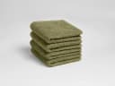 Gastendoekjes terry olive green 30x50 - 4 st