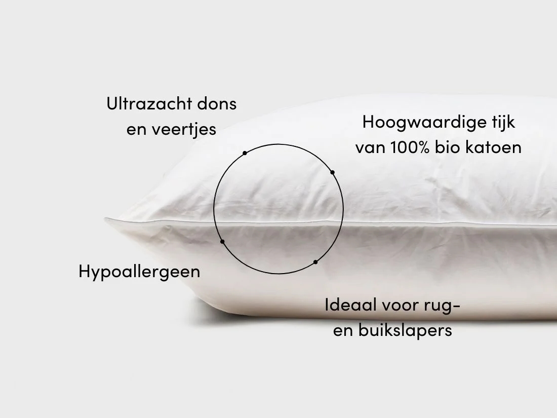 Kussen halfdons 60x70 zacht