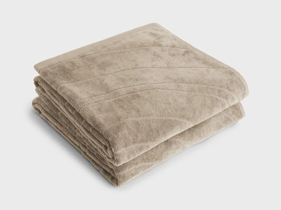 Handdoeken velours classic taupe 50x100 - 2 st