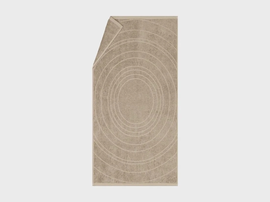 Handdoeken velours classic taupe 50x100