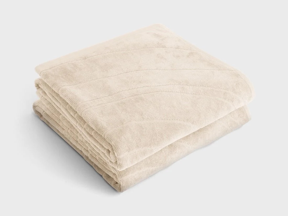 Handdoeken velours soft sand 50x100 - 2 st