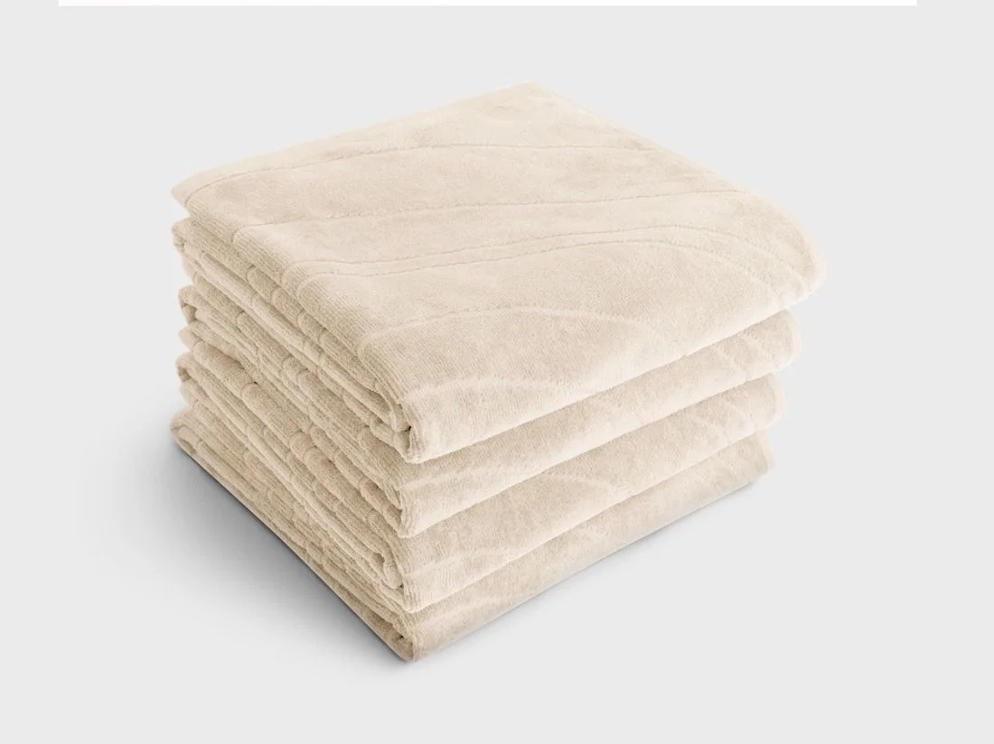 Handdoeken velours soft sand 50x100 - 4 st