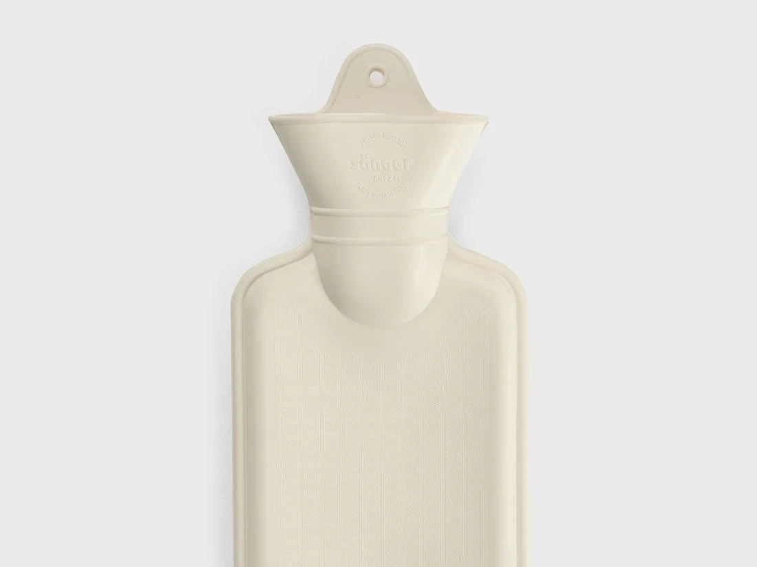 Warmwaterkruik XL natuurlatex warm white 2,5 L