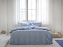 Dekbedovertrek katoen TENCEL™ blue chambray