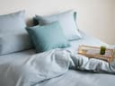 Kussensloop katoen TENCEL™ green chambray