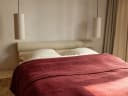Sprei mousseline katoen arch bordeaux
