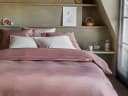 Dekbedovertrek katoensatijn blush rose