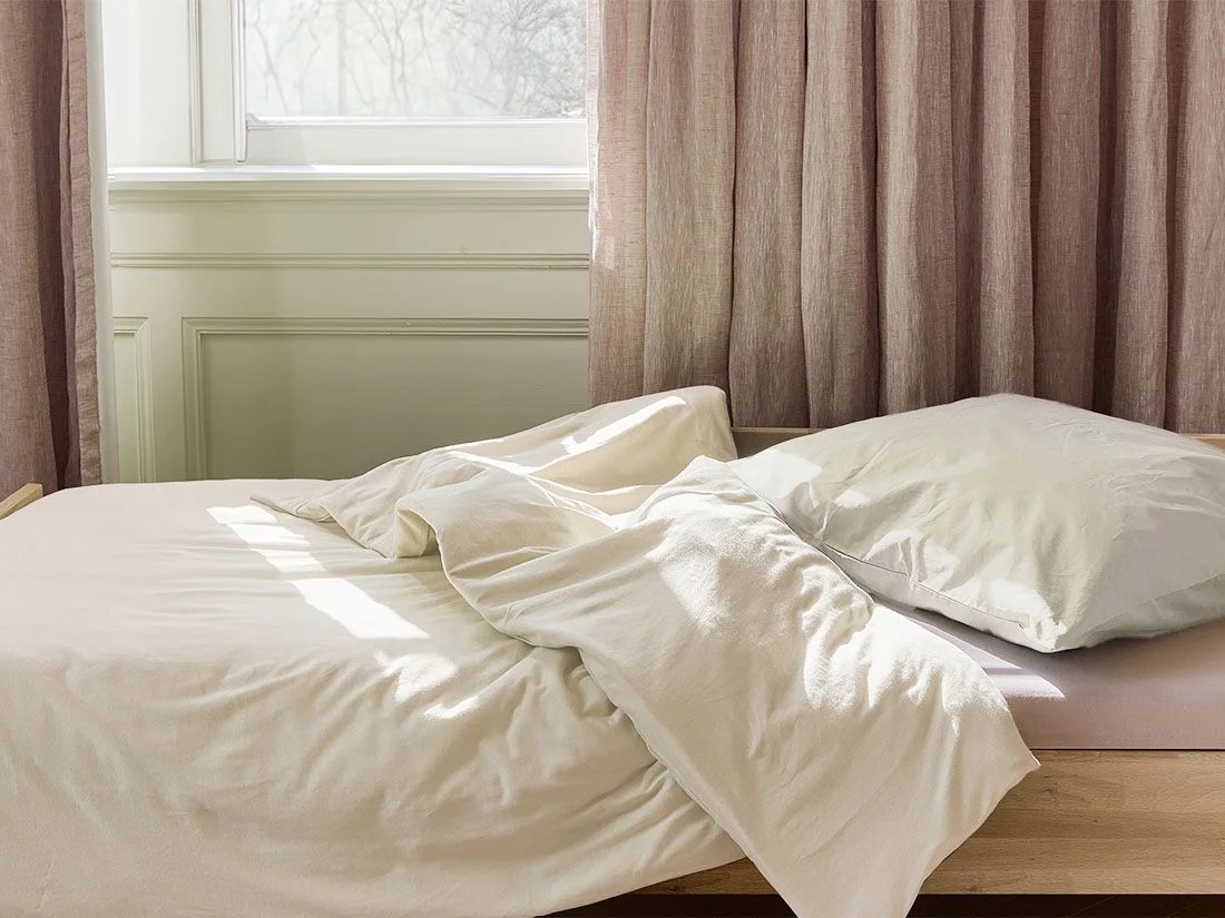 Kinderdekbedovertrek jersey sunrise white