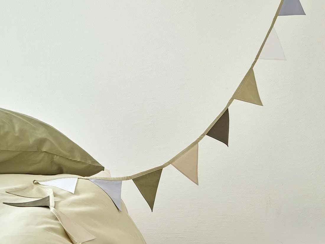 Vlaggenlijn katoen green 3.6m