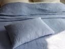 Sierkussen arch lavender blue - mousseline katoen
